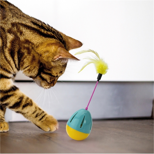 Jouet pour chat œuf fou