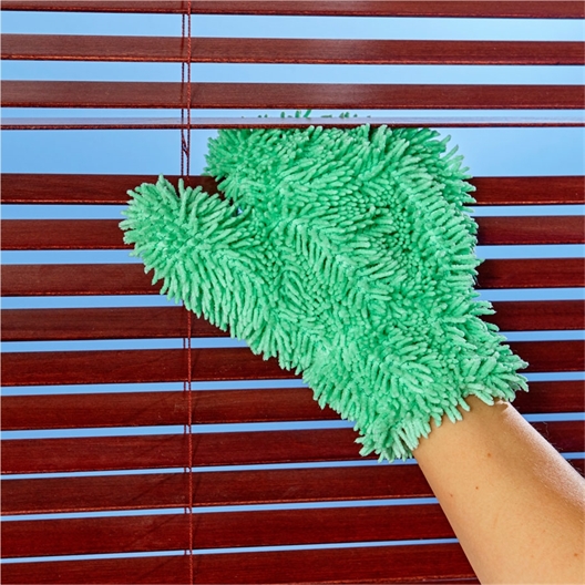 Gant chenille microfibre / 2 gants chenille microfibre