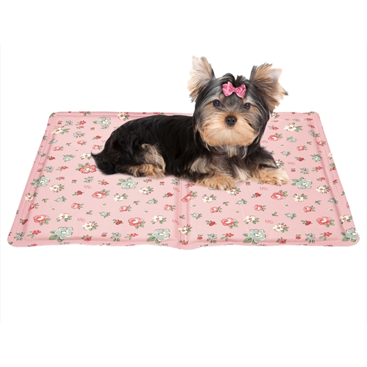Tapis rafraîchissant rayures bleues