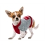 Pull poche gris / rouge