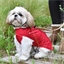 Imperméable chien rouge ou noir