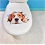 Lot de 2 stickers WC chat et chien