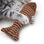 Lot de 2 poissons tissu pour chat