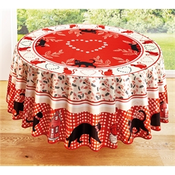 Nappe chats joueurs ronde ou rectangulaire