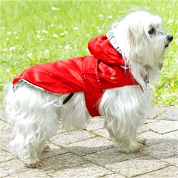 Imperméable chien rouge ou noir