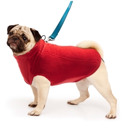 Manteau polaire rouge