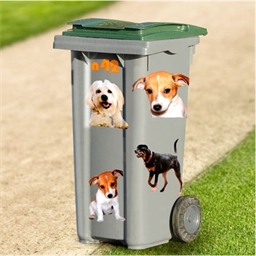 Décorations pour poubelles chiens