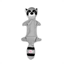 Jouet peluche vache ou rateur laveur pour chien
