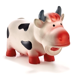 Jouet vache latex pour chien