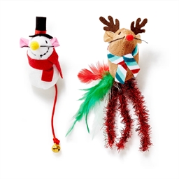 Bonhomme de neige et renne de Noël