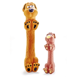 Jouet latex chien debout 13 cm