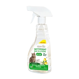 Spray nettoyant bac à litière