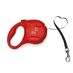 Laisse rétractable rouge