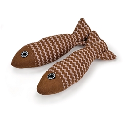 Lot de 2 poissons tissu pour chat