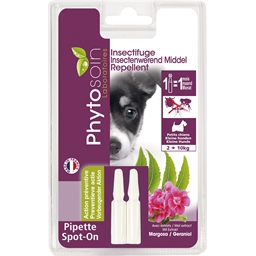 Lot de 2 pipettes insectifuges chiot/petit chien