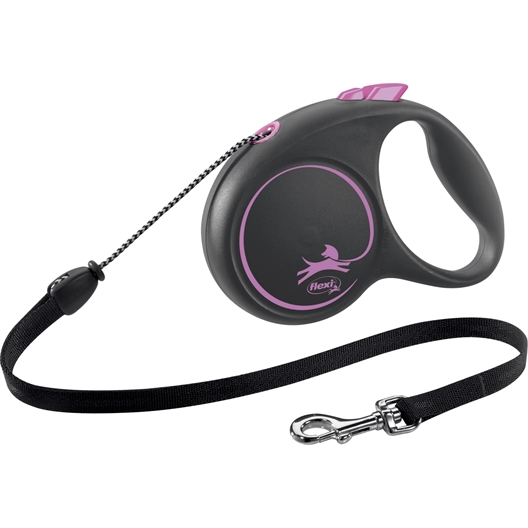 Laisse Flexi corde bleue ou rose