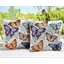 2 housses coussin papillons