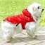 Imperméable chien rouge ou noir