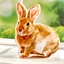 Coussin forme lapin